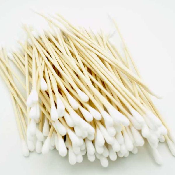 ISO13485 Bamboo Stick Medical Cotton Buds For Adult Ear Cleaning