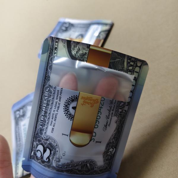 ​Childproof Dollar Bill Pouches NFC Tamper-Proof 600D Polyester Base For US Brands