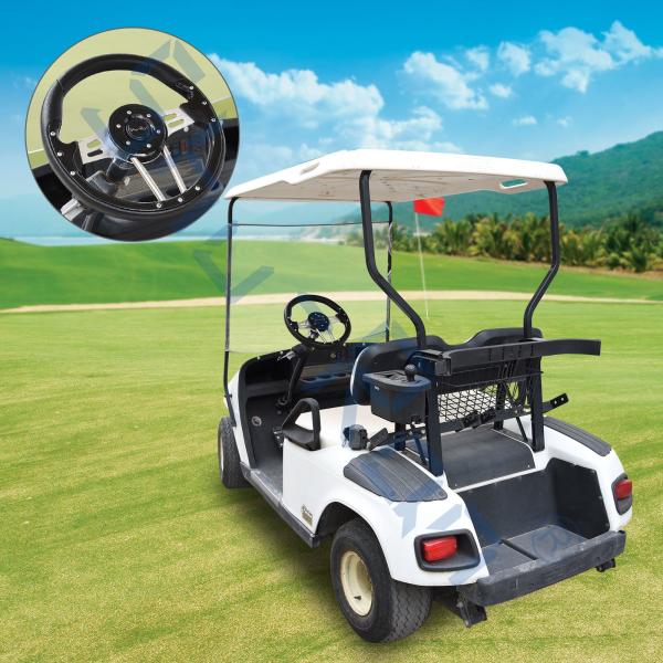 Aperto preto do aviador 4 do carrinho de golfe/volante de alumínio escovado dos raios