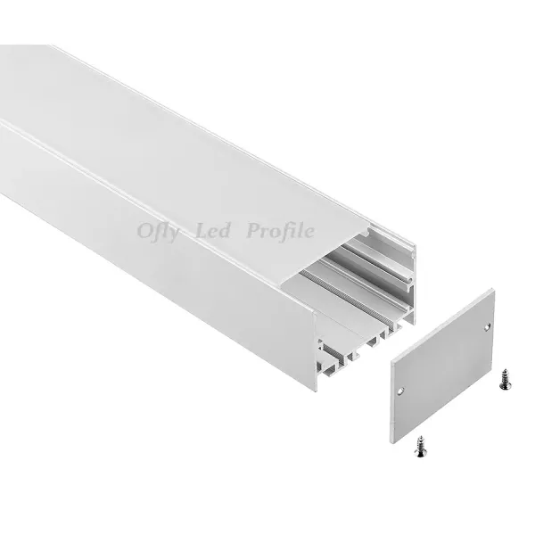 6063 T5 Aluminum Alloy Suspended LED Profile with Customizable Length for Optimal Heat Dissipation