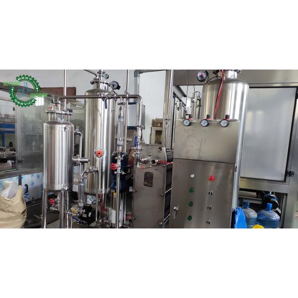 1000L/H 1000LPH Beer Foaming Wine Beverage Stainless Steel 3 Tank Syrup CO2 Carbonator