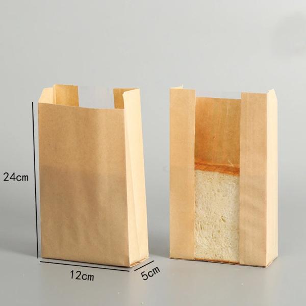 oEM ODM Loaf Packing Food Paper Bags With Window