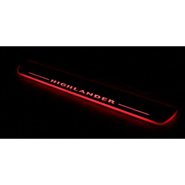 Toyota Highlander car door welcome lights LED Moving Door sill Scuff for sale