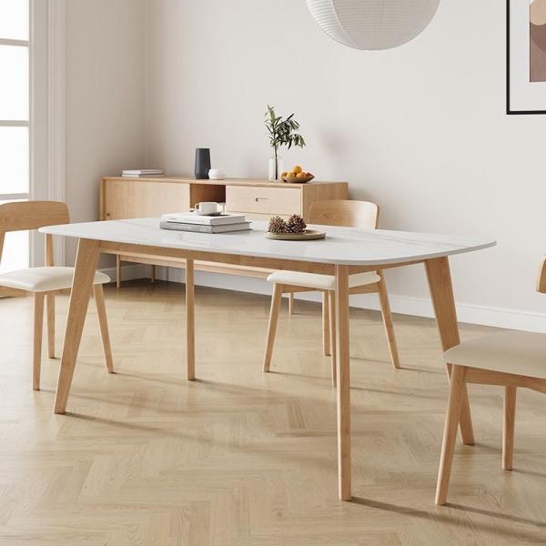 Dining Table Set With Sintered Stone Table Top marble Dining Tables And Chairs Set