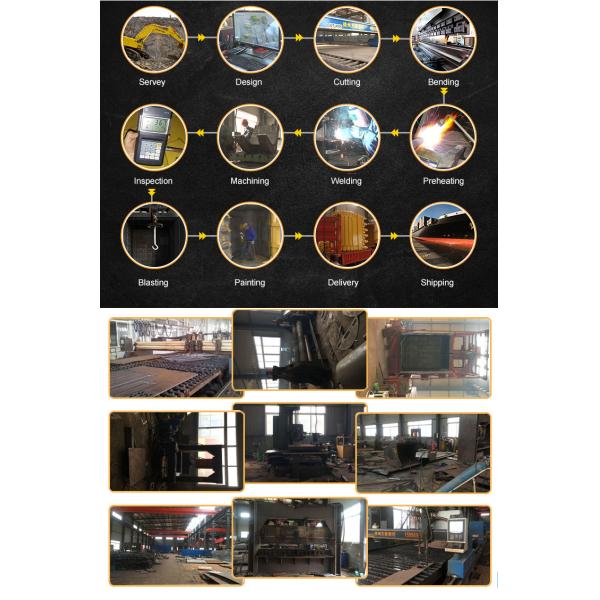 Customized Long Reach Excavator Boom Arm For DOOSAN DX225 DX470