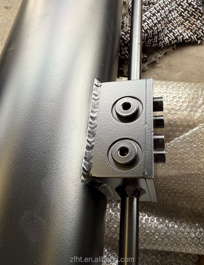 Luffing Hydraulic Cylinder Double Acting With Hard Chrome Plated Steel 1500mm Stroke