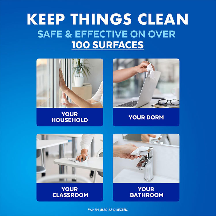 Custom 80sheet Large-Size Dye-Free and Bleach-Free Multi-Purpose Cleaning Disinfecting Wipes for Cleaning
