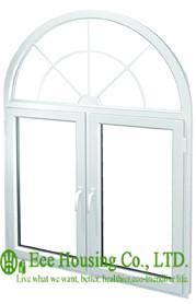 Energy Efficient White Profile UPVC Sliding Windows With Arch Design,Easy to Clean