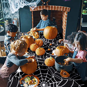 Vinyl Christmas Happy Halloween Banquet Event & Party Supplies Decoration Ployester Tablecloths Table Cover picnics