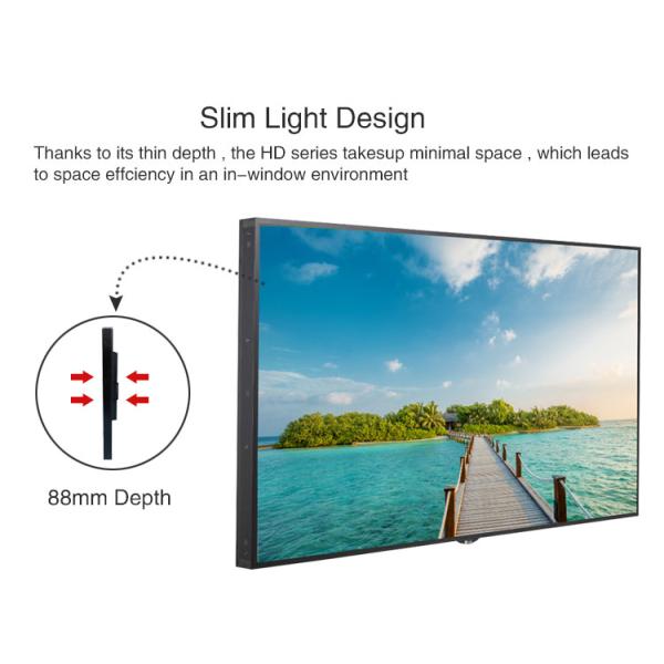 Потолок установил 43 дюйма 2500cd/m2 TFT LCD рекламируя дисплей