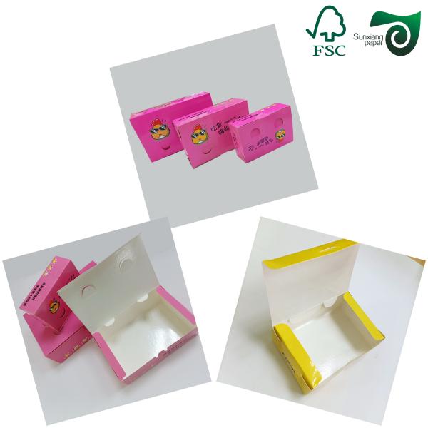 Papier d'emballage alimentaire C1S artistique imperméable FSC 635mm×914mm pour boîtes à emporter