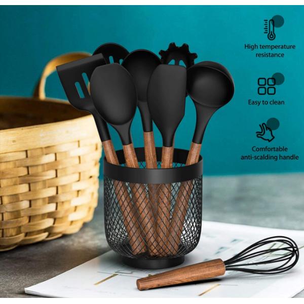 Acacia Wooden Kitchen Utensil Set 8pcs Heatinsulated BPA Free
