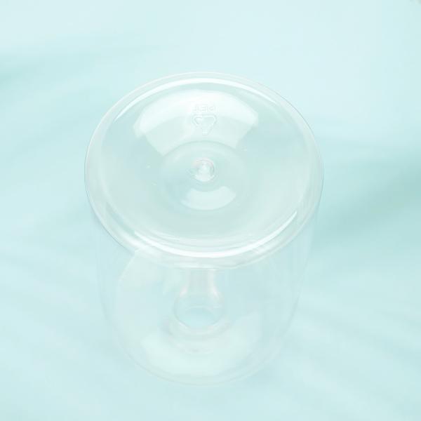 Round Clear Plastic PET Bottle Featuring Screw Cap Ensuring Secure Packaging for Beverages Cosmetic and Food Liquids
