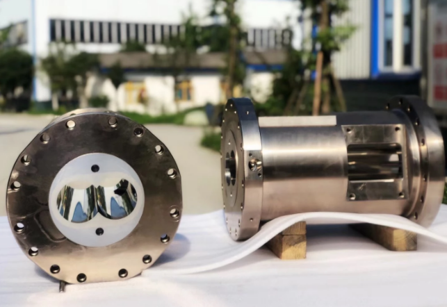 Двойной бочонок штрангпресса винта на Buhler 90 используемое в различном применении пищевой промышленности