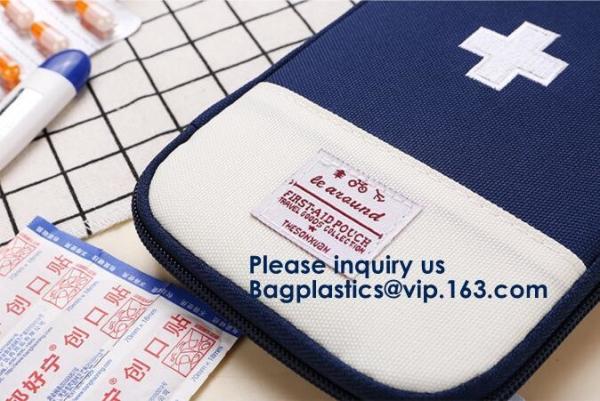 First Aid Bags, Kit Bag, Medical Storage Bag, Portable Pouch, Emergency Medicine, Handy Pills Pocket