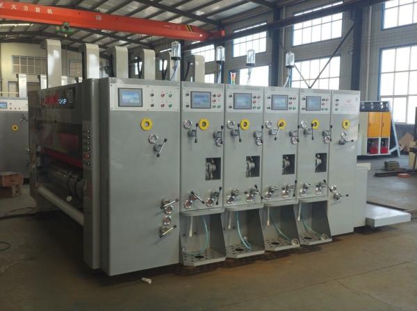 Paperboard Corrugated Printing Machine , Rotary Die Cutting Machine For Corrugated