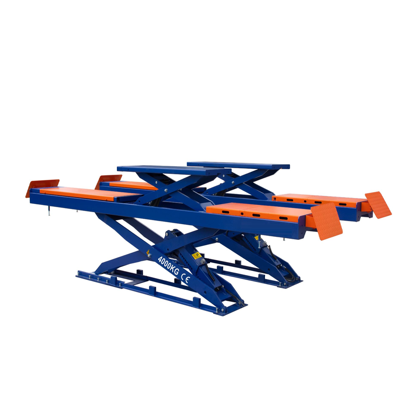 4 Ton Capacity Double Layer Hydraulic Car Lifter with 90in Lift Height Scissor Lift