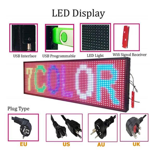 Двойные, который встали на сторону знаки цифрового дисплея СИД P10 RGB на открытом воздухе для рекламы