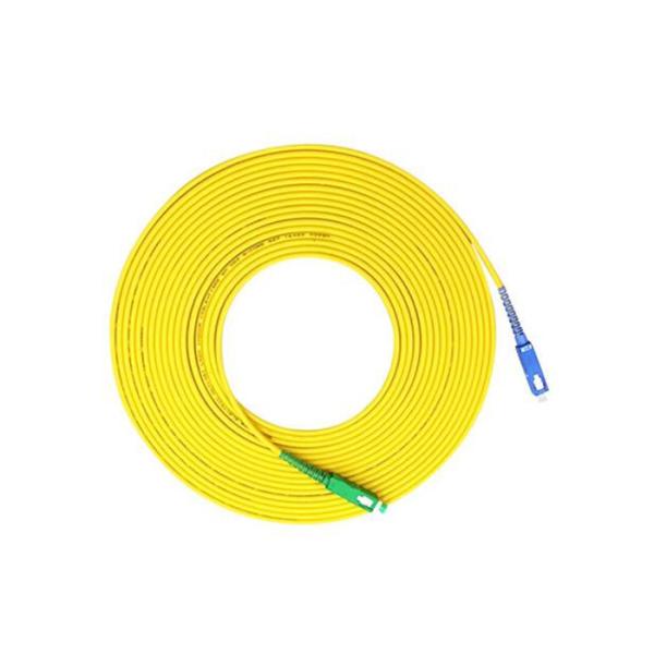 L15m Dia3.0mm SM Fiber Optic Communication Cable / SC APC Fiber Jumper