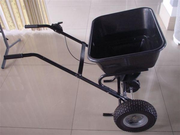High Capacity Garden Hand Lawn Fertiliser Spreader Manual Rotary Seed Salt Spreader