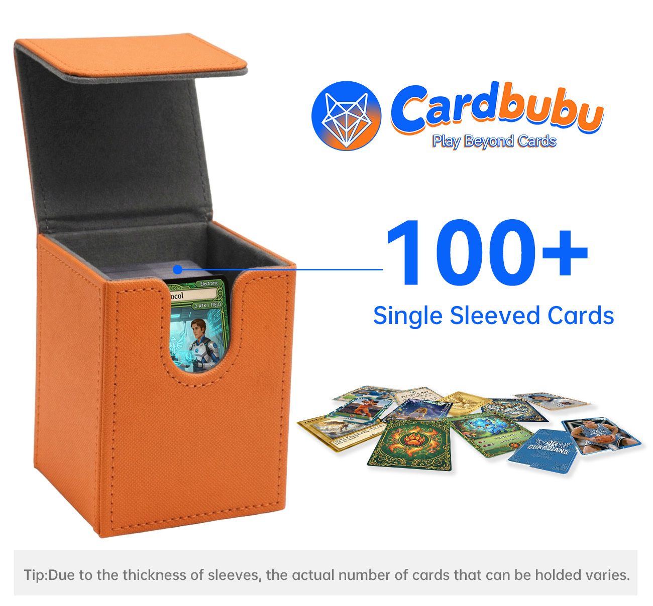 TCG CCG 100 Card Deck Box Funny Magic The Gathering Leather Deck Box