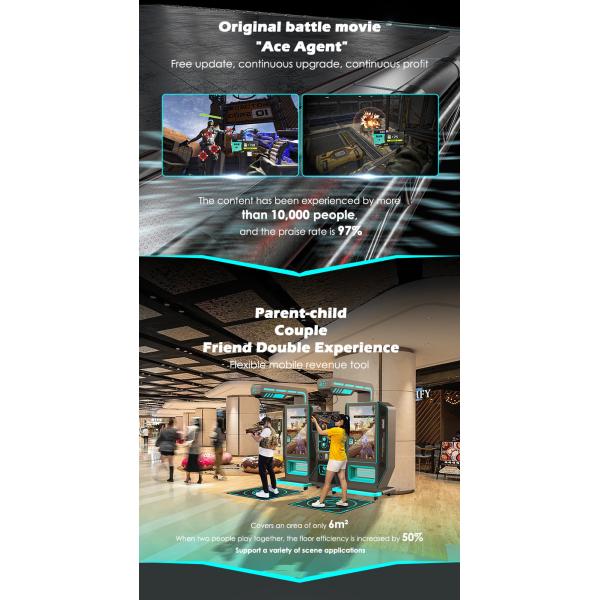 9d VR Arcade Стрельба Игровая машина Kat Виртуальная реальность Супер 2 игрок Симулятор оружия