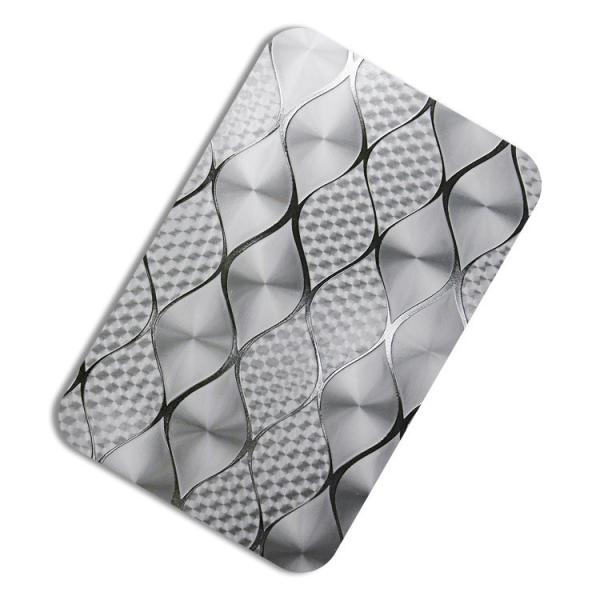 Colored Stainless Steel Decorative Sheets 304 316 Embossed Plate 4x8 4x10