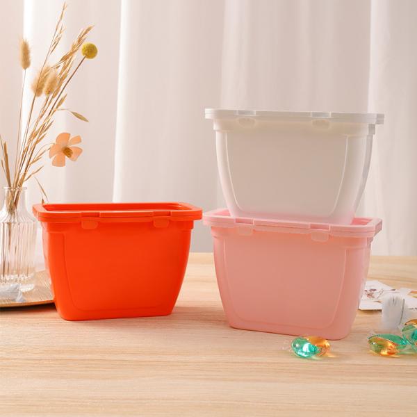 Vagens plásticas do gel da lavanderia do recipiente de pó da lavagem do GV 400g 500g 600g que empacotam cápsulas detergentes
