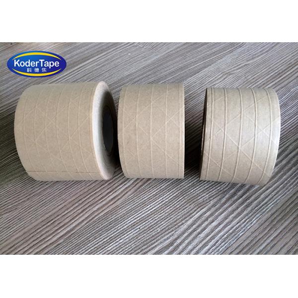 Reinfoced Brown Kraft Tape Paper Fiber Glass Gum Tape Jumbo Rolls