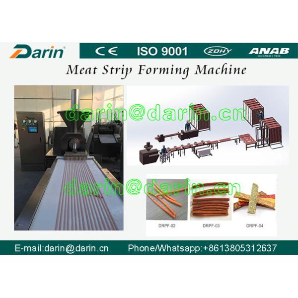 Tipo equipamento do aço 304 de Stanless de fabricação dos alimentos para animais de estimação, linha de processamento da tira da carne