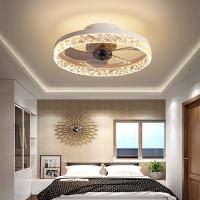 Ventilateur de plafond Wifi intelligent personnalisé avec lumière et télécommande pour chambre