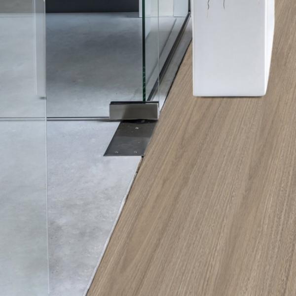 Anti-slip Zocalo Piso Goma White Oak Engineered Wood Flooring Plank LVT Quick Click Lock PVC Click Flooring