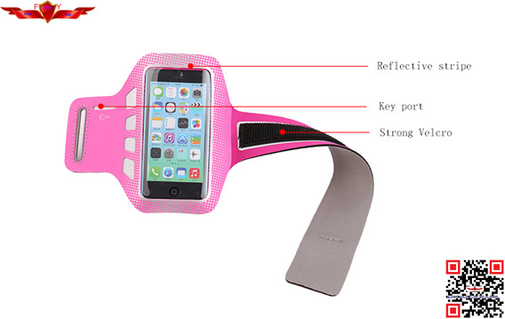High Quality Brand New Breathable Outdoor Sports Armband Pouch Case For Iphone Multi Color