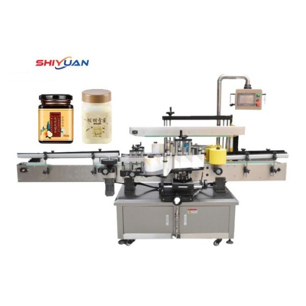 Glass Sauce Paste Bottle Surface Square Bottle Labeling Machine 1500W