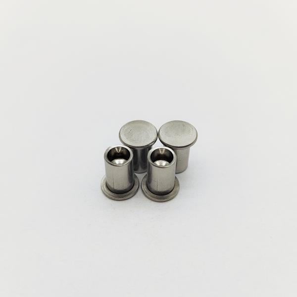 316L Stainless Steel Flat Head Semi-Tubular Rivets ISO 15977