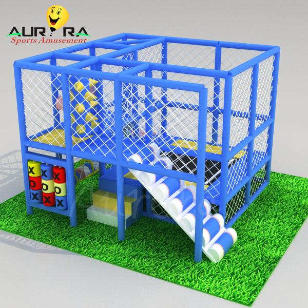 Kids Soft Play Trampoline Good Fitness With Climbing Wall For School