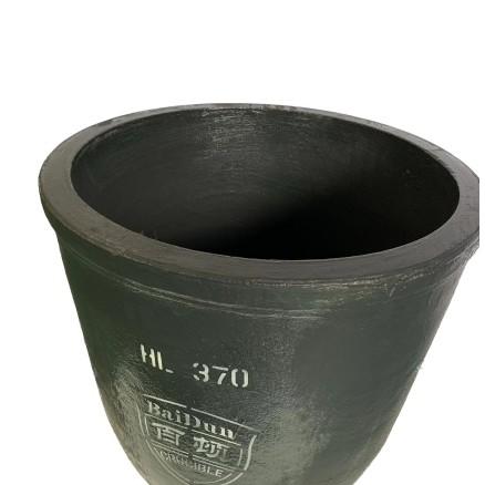 Conventional High Purity Graphite Crucible 1-100kg Round Aluminium Melting Crucible