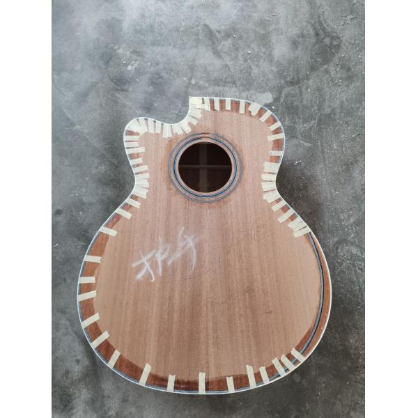 Solid mahogany wood left handed grand cutaway acoustic guitar jumbo size mahogany wood acoustic electric guitar