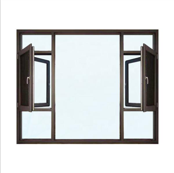 Exterior Reflective Glass Aluminium Storm Window Side Hung Windows ODM OEM