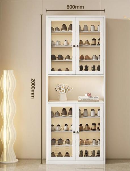 Large-Capacity Multi-Layer Dust-Proof Steel Shoe Storage Cabinet For Home Entrance, Home Exterior Door, Elevator Aisle