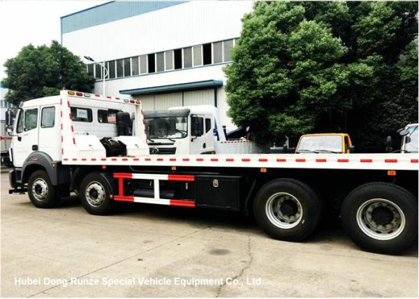 North Benz Heavy Duty Flatbed Wrecker Tow Truck With Hydraulic Winch 25m