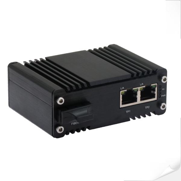 Mini Industrial 2-Port 10/100/1000Base-TX to 1000Base-X Media Converter 