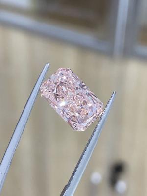 Os diamantes crescidos do rosa de bebê do rosa VS1 laboratório intenso extravagante brilhante afrouxam diamantes sintéticos