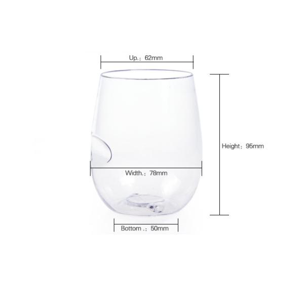 Funny High Quality Plastik Couple Cup for Wholesale Transparent Smoothie Plastic Cup Beverage & Food Dringking Cup