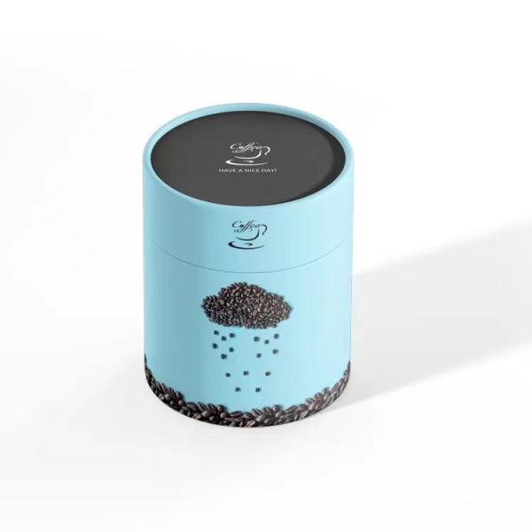 Custom Food Tea Round Cylinder Coffee Paper Tube Packaging for Your Unique Requirements