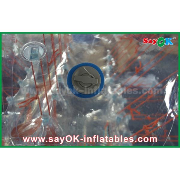 Разрушать взрослого 1.5m игры шарика шарик DIA раздувной Zorb раздувного, прозрачный человеческий футбол TPU/PVC пузыря