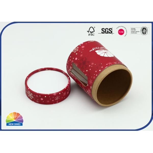 Отрезанная плашкой трубка Брауна Kraft окна бумажная упаковывая для шоколада чая