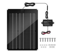 Kit de panneau solaire FTBM15 Contrôleur de charge MPPT intégré imperméable à l'eau avec noir