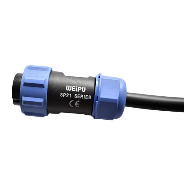 Cable isolado resistente a UV Plug preto 500mm PV Cable Harness 300V IP67 UL2464