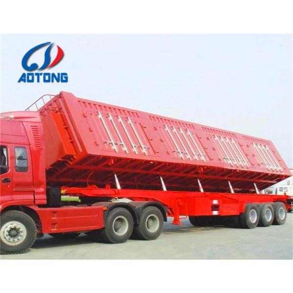 Боковой грузовик с полуприцепом с трехосной гидравлической цилиндровой осью/размером